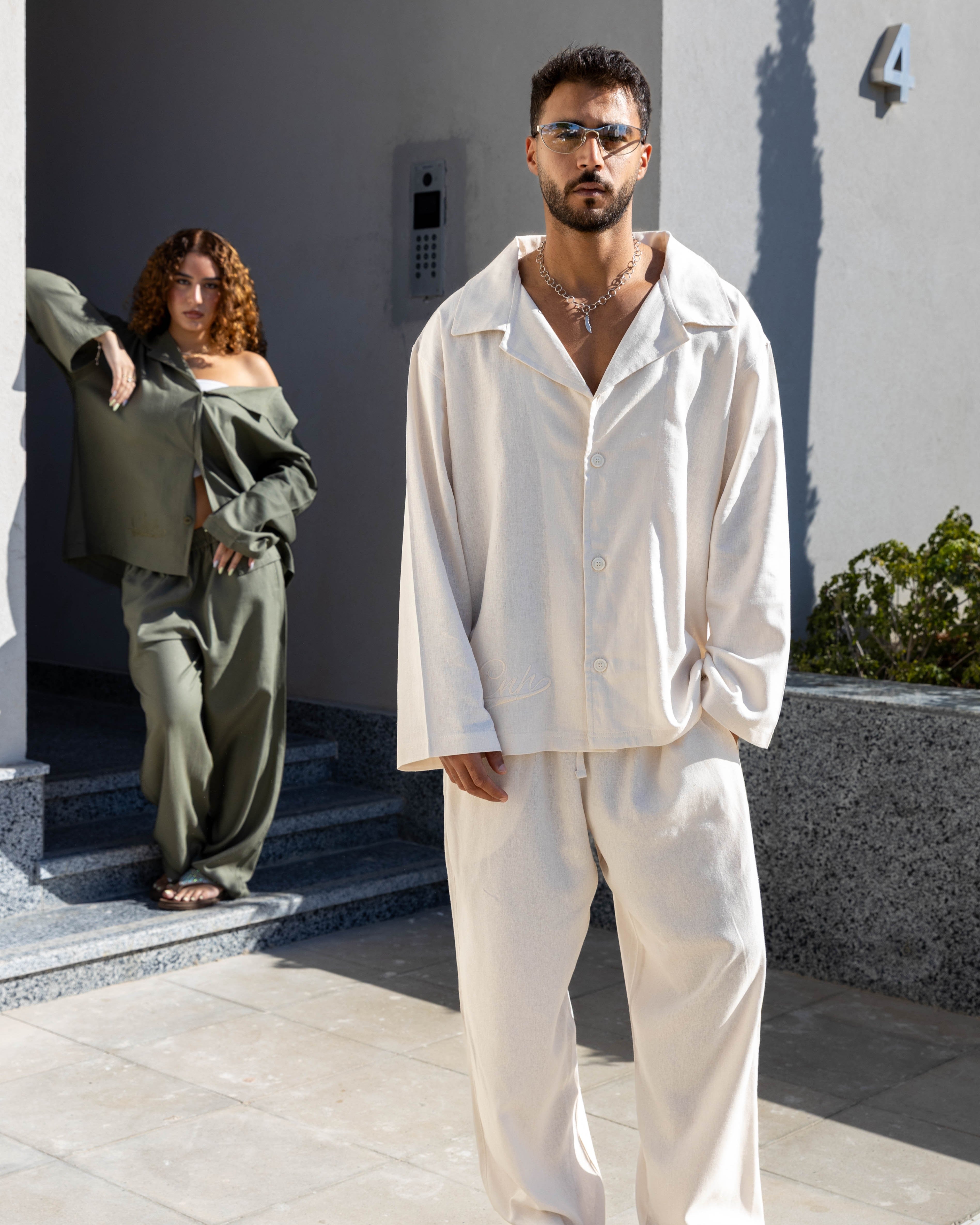 CNH Linen Set - Off-White
