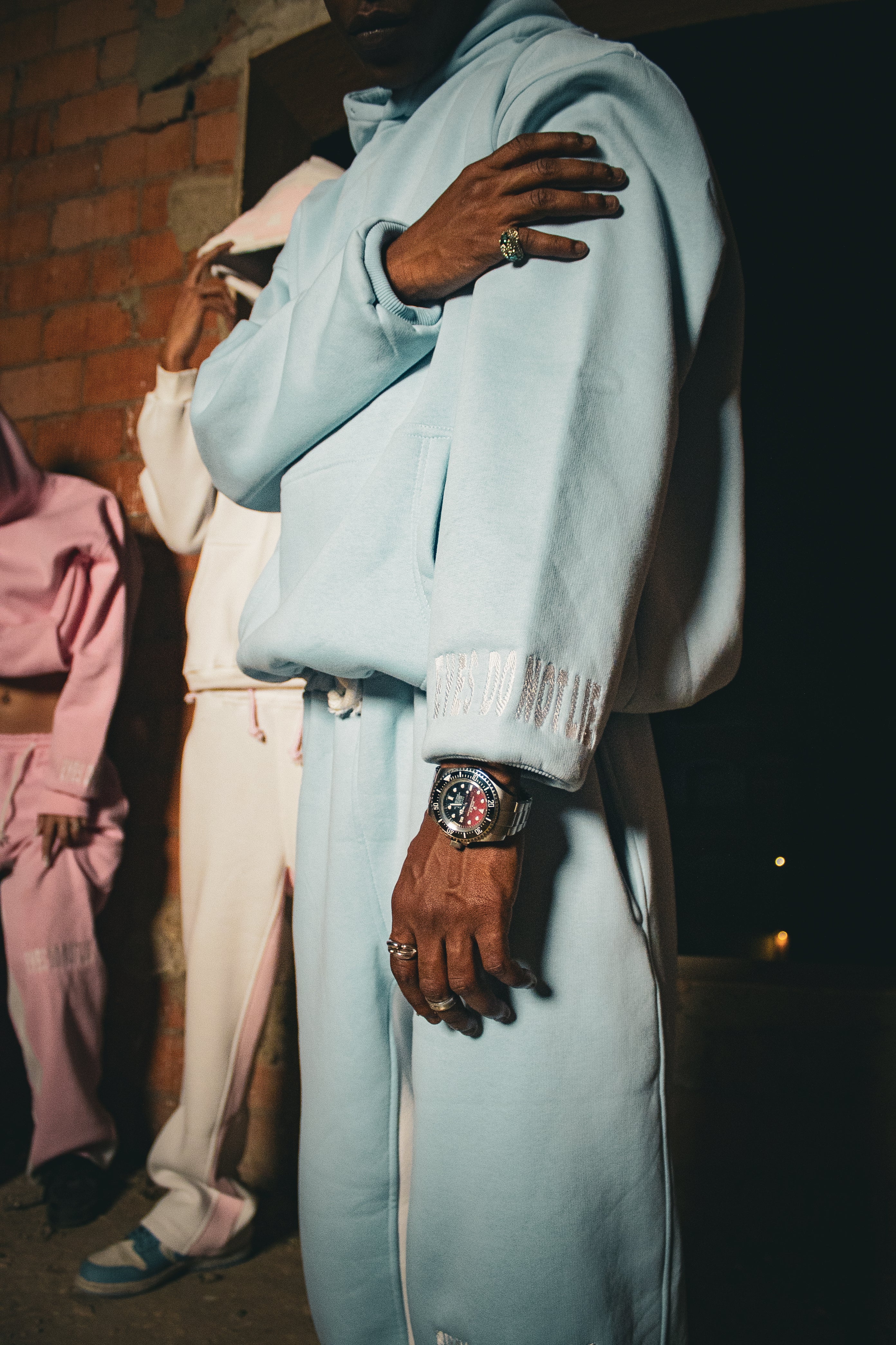 MaskOut Baby Blue Hoodie