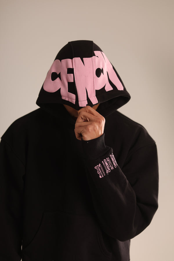 MaskOut Black Hoodie