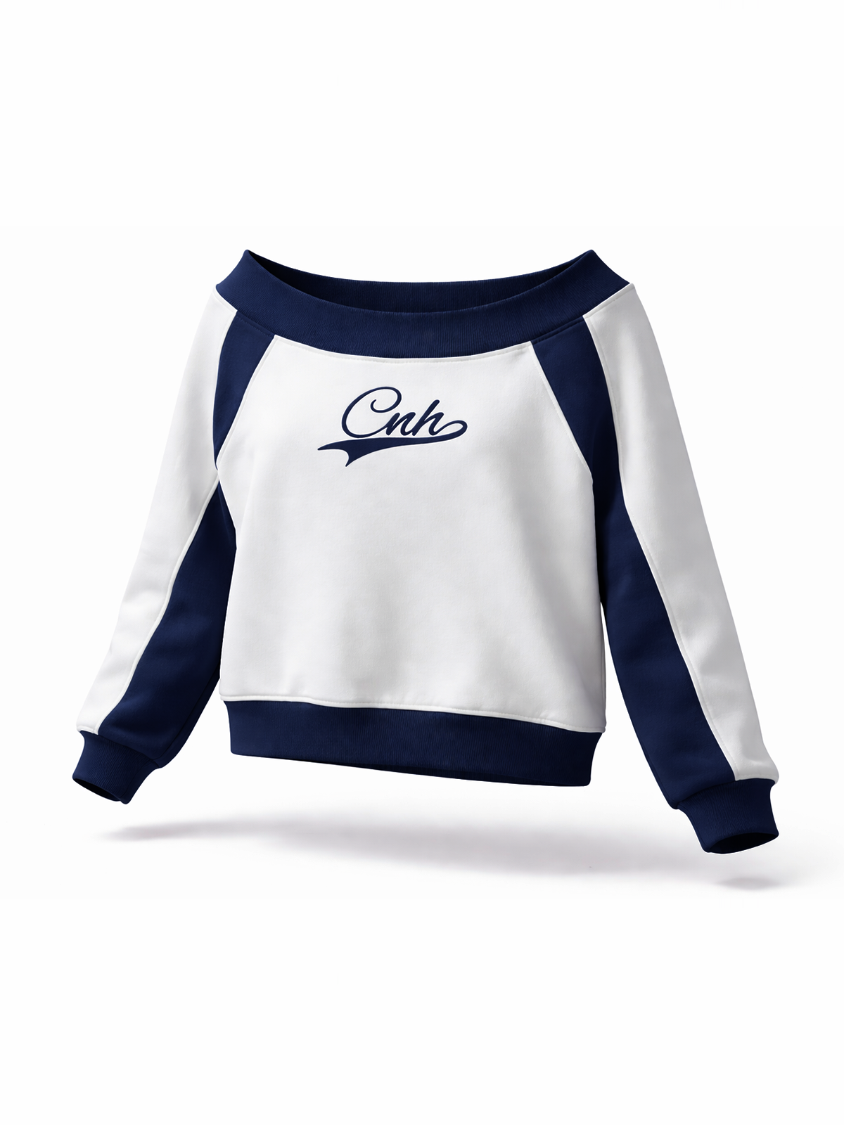 FACEOUT Off-Shoulder Sweatshirt